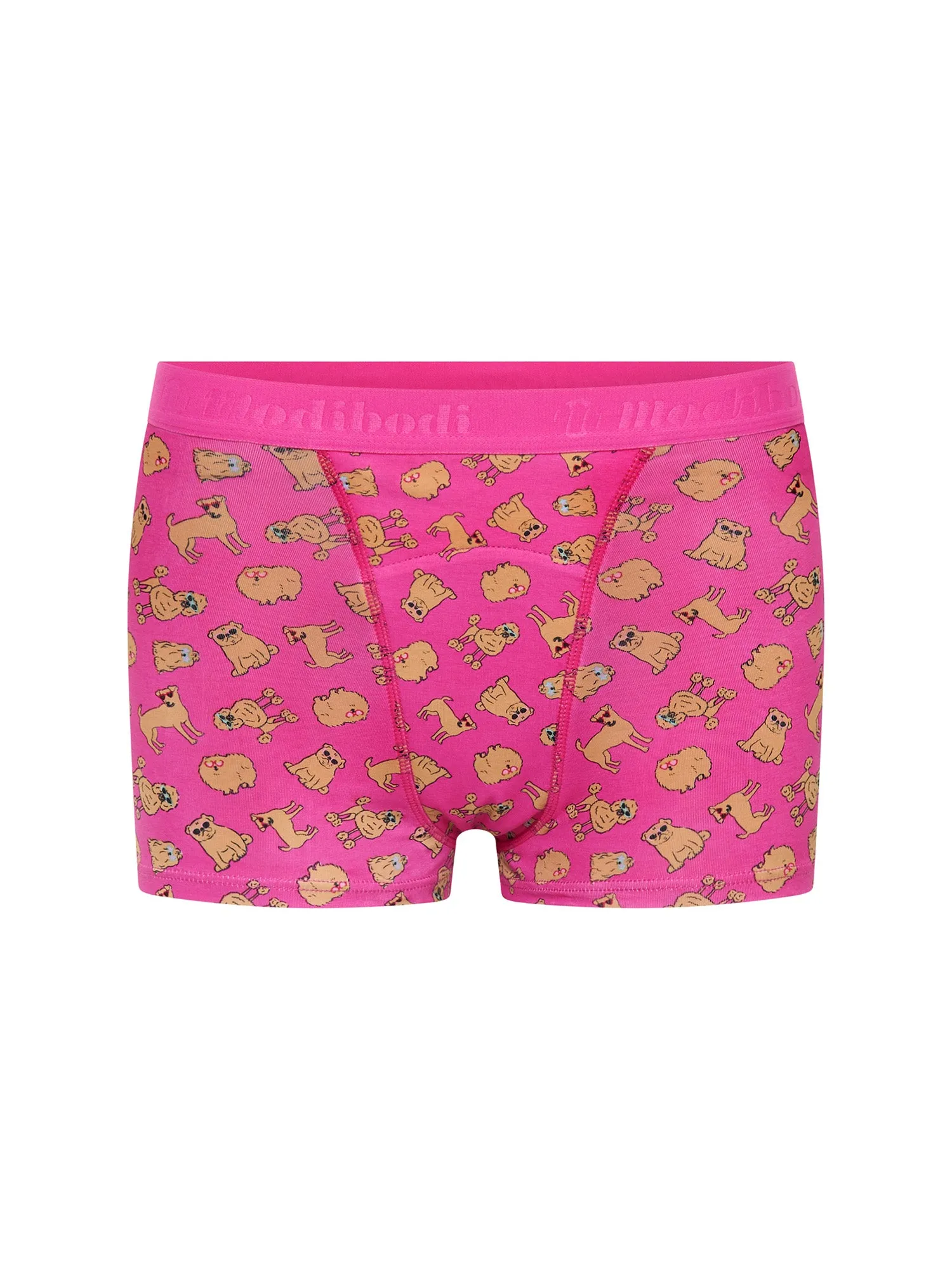 Teen Hipster Boyshort Super-Overnight Party Pup Pink