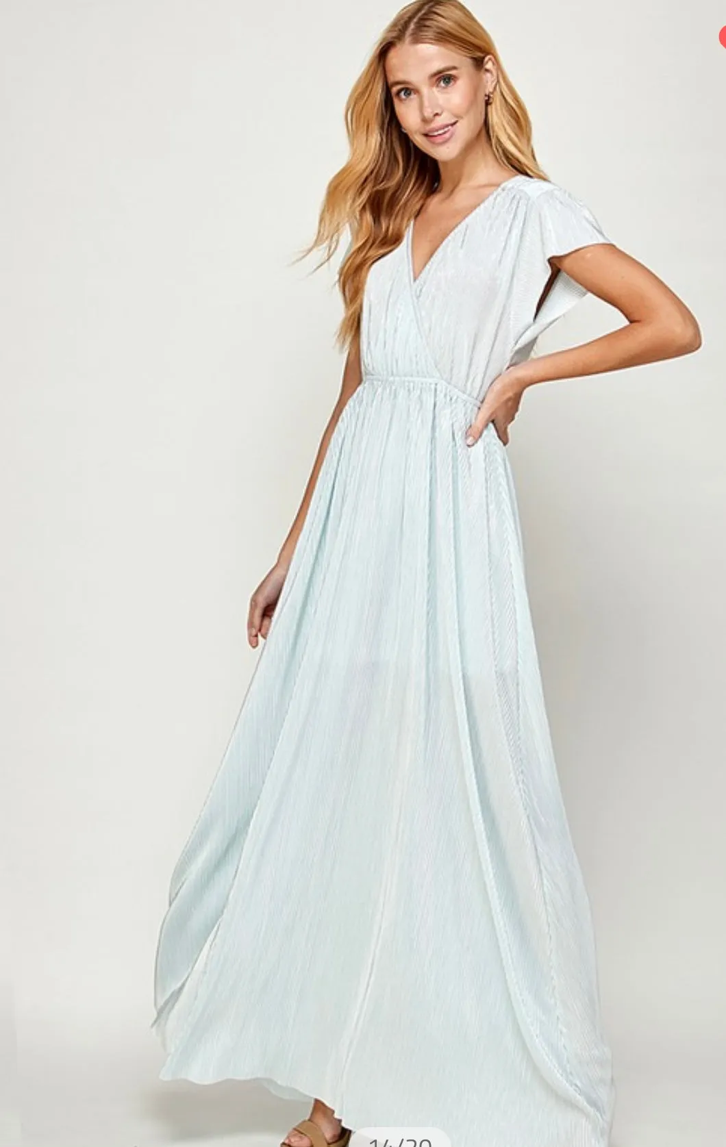 The Elva Dress in Sky Blue