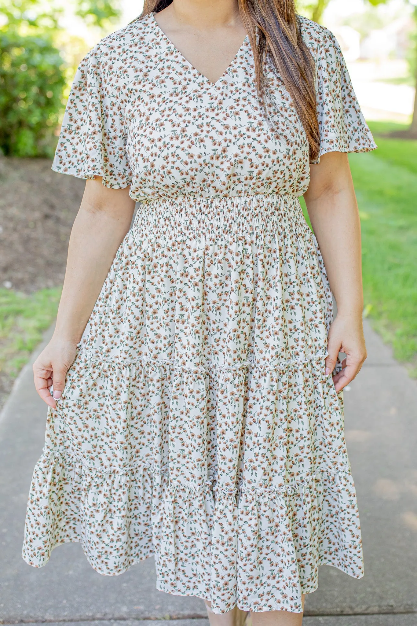 The Jemma in Almond Floral