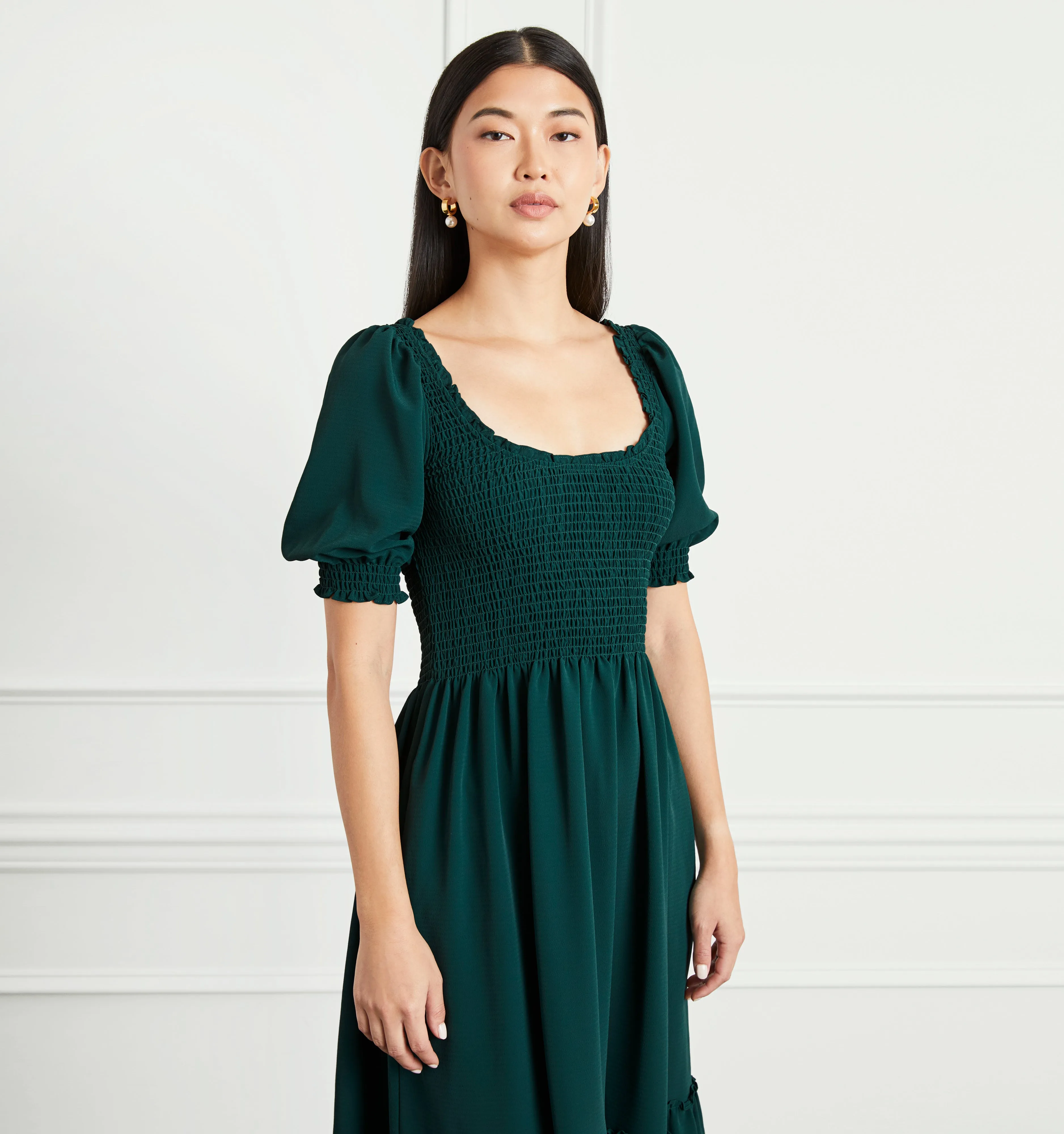 The Louisa Nap Dress - Botanical Garden Crepe