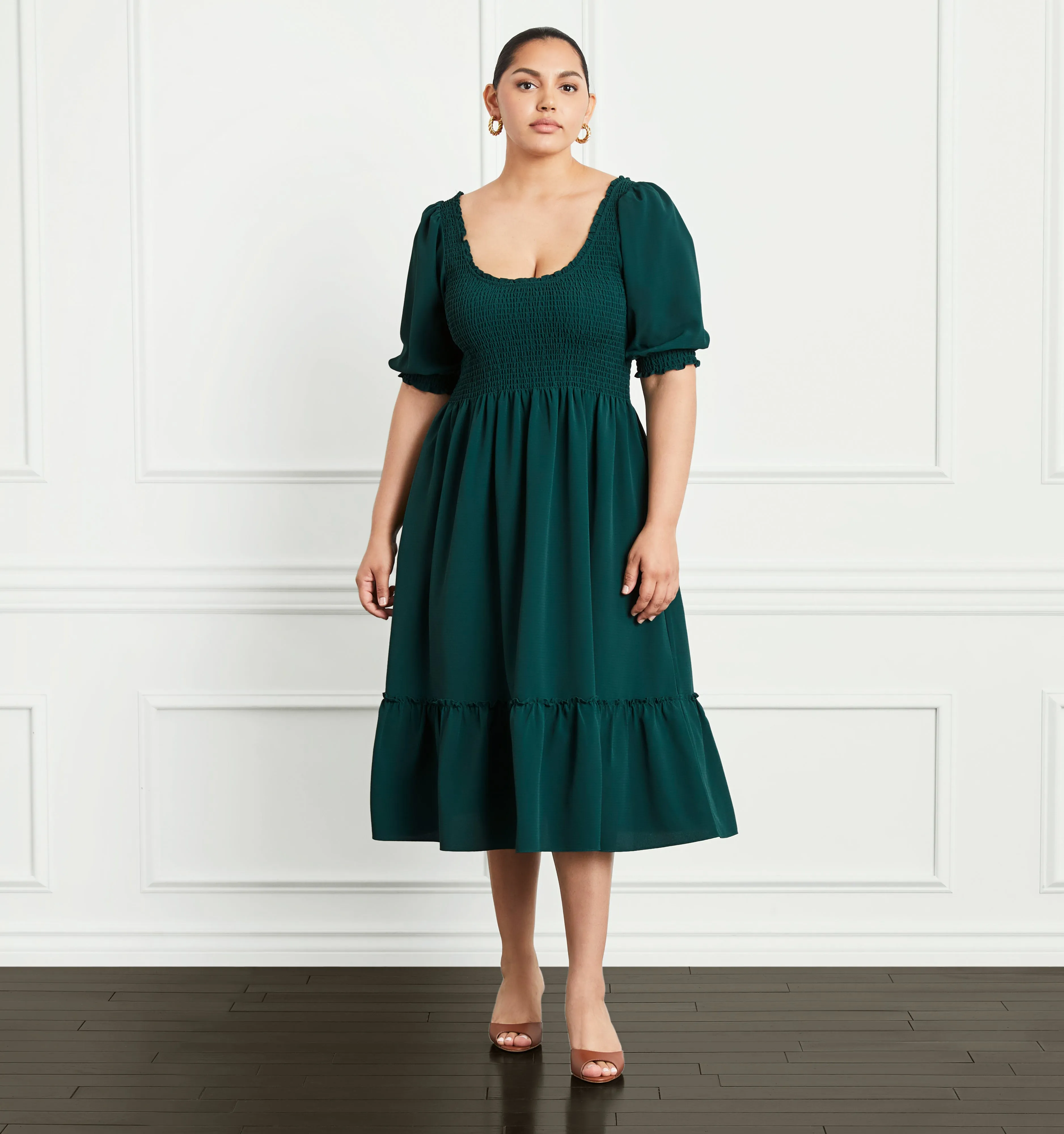 The Louisa Nap Dress - Botanical Garden Crepe