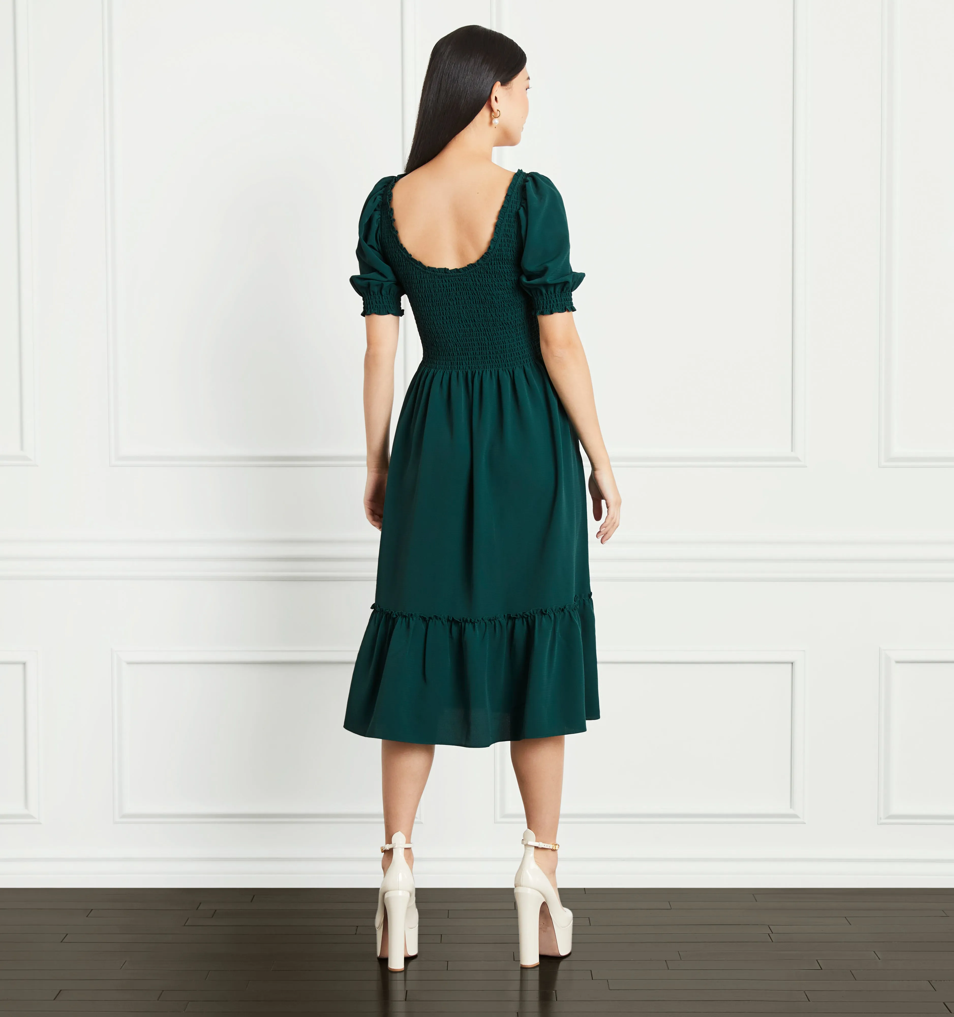 The Louisa Nap Dress - Botanical Garden Crepe