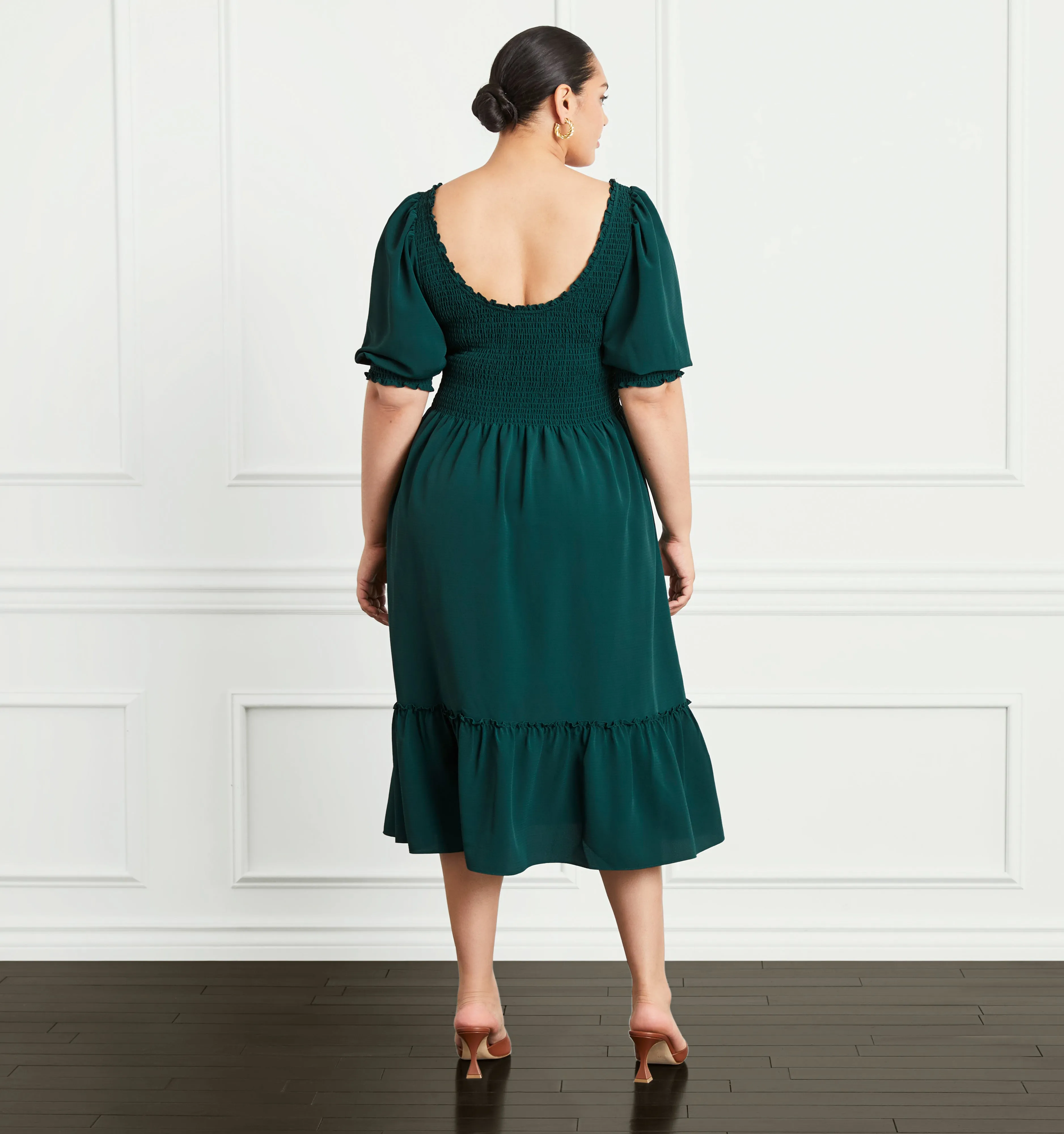 The Louisa Nap Dress - Botanical Garden Crepe