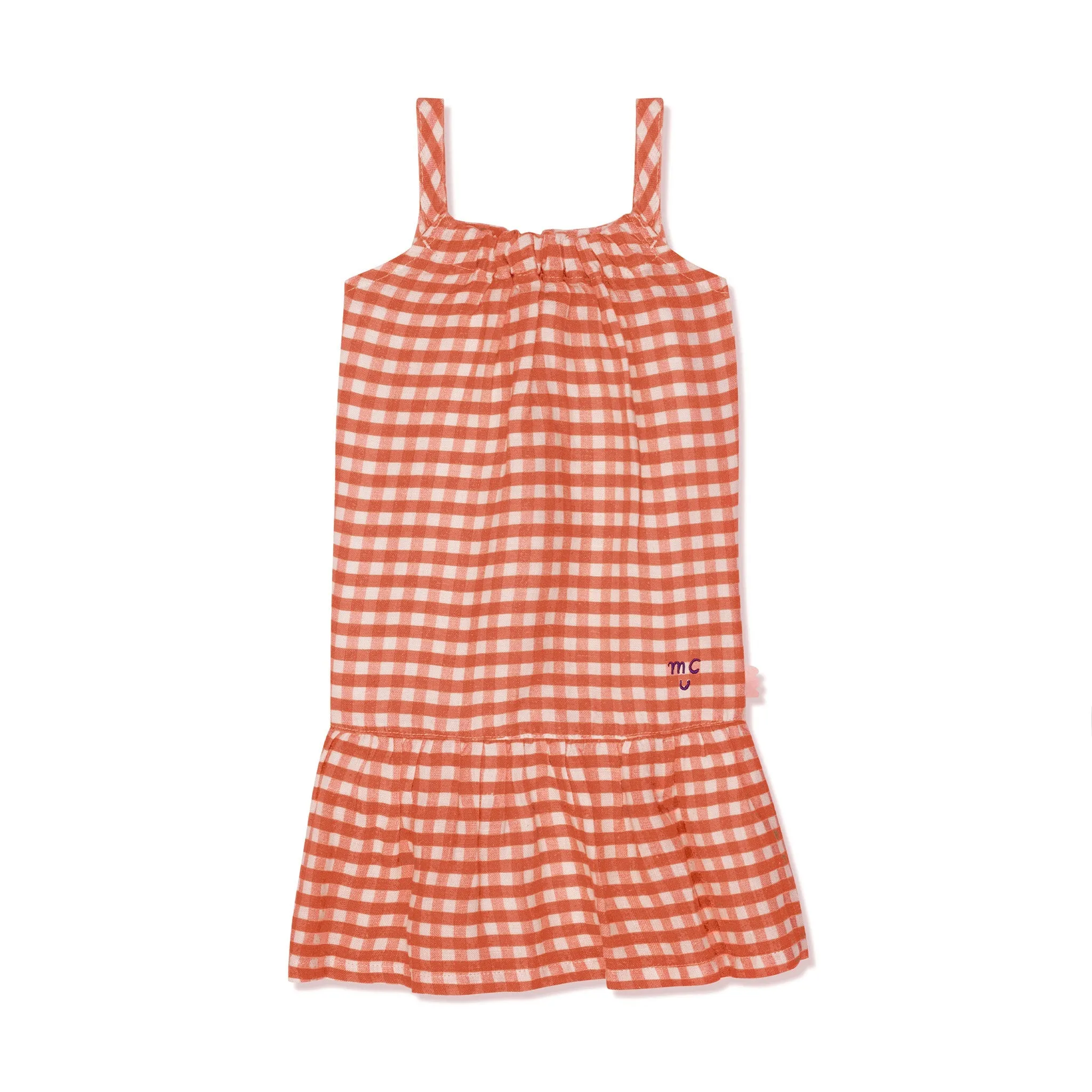 Yellow Gingham Linen Kid Dress