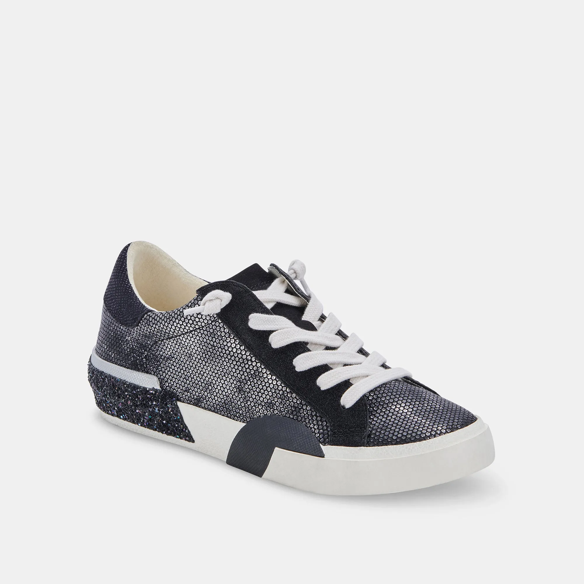 ZINA SNEAKERS GUNMETAL LEATHER