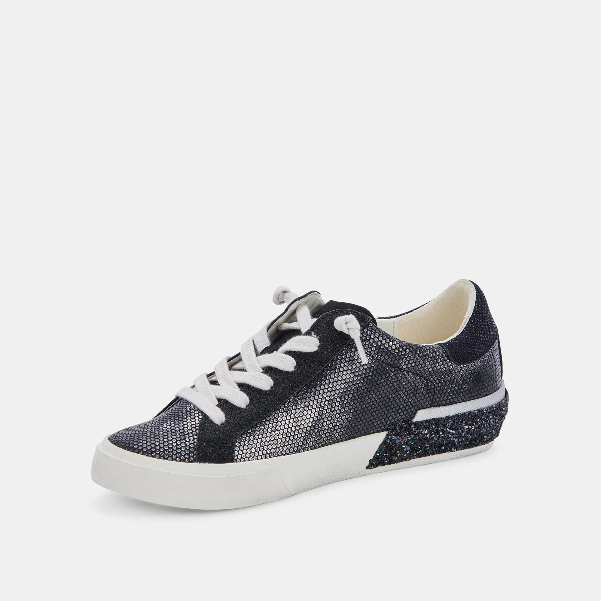 ZINA SNEAKERS GUNMETAL LEATHER