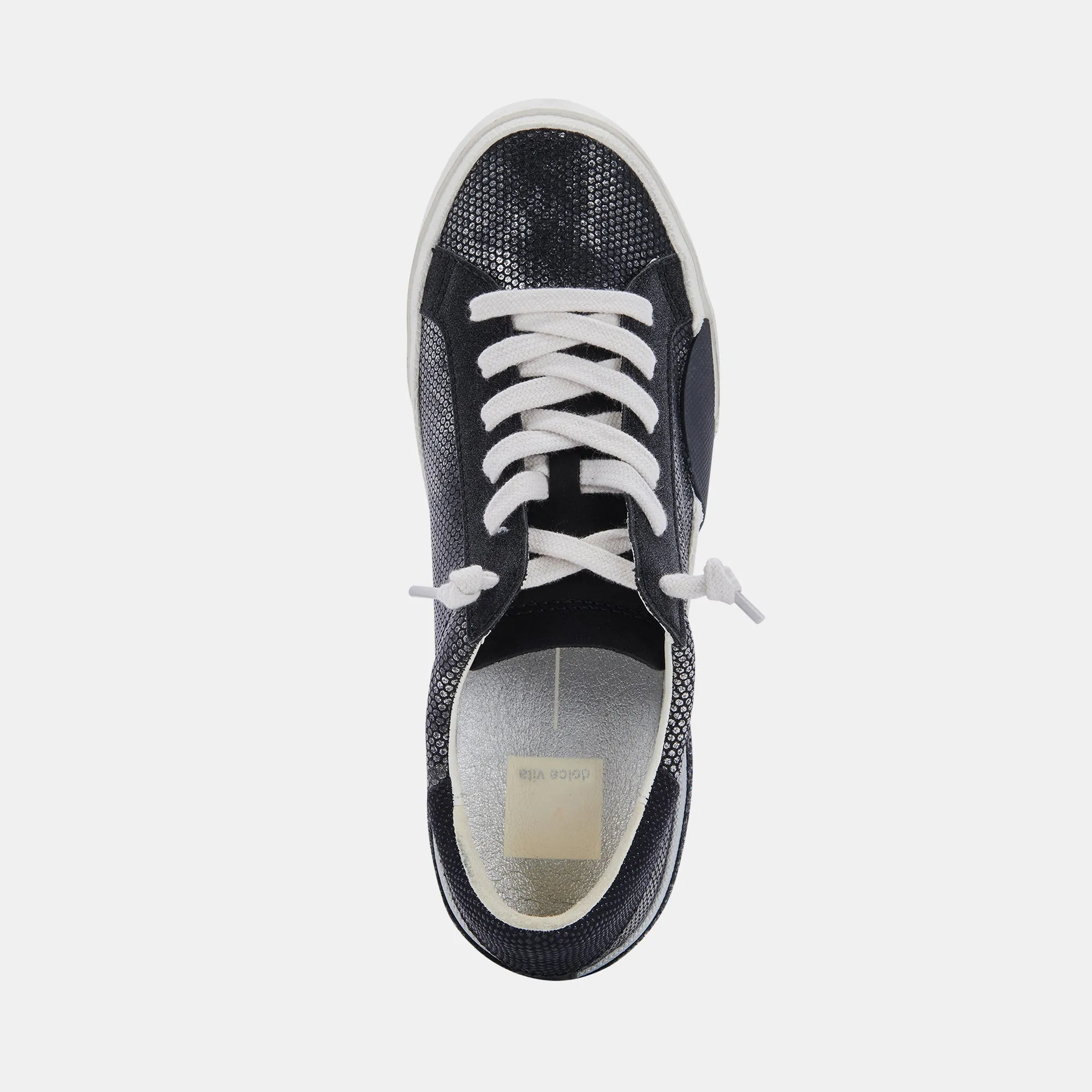 ZINA SNEAKERS GUNMETAL LEATHER